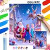 Oil Painting Painting Art Handmade Painting Kit Santa Claus Frozen Olaf Reindeer Home Decoration Birthday Gift