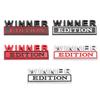 1Pc 3D Metal Winner Edition Logo Car Front Grille Badge Side Fender Rear Trunk Emblem Sticker Decal