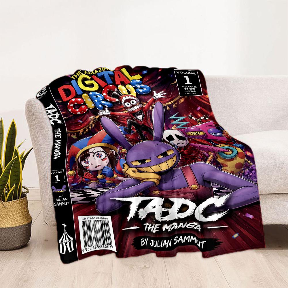 Digital Circus Blanket Soft Warm Cozy Great for Office Chair Picnics Couch Four Seasons Universal Modern Style Best Holiday Gift for Friends Family
