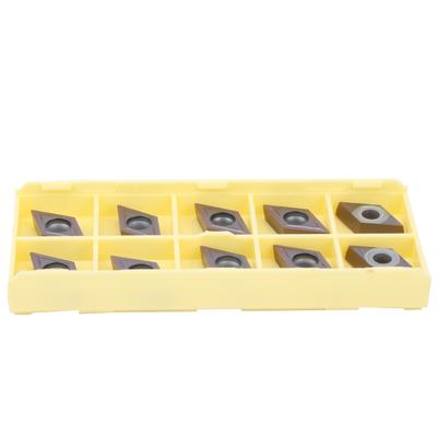 10Pcs CNC Lathe Carbide Insert Blade for Metal Cutting Tools DCMT11T304 LF6018 2cm