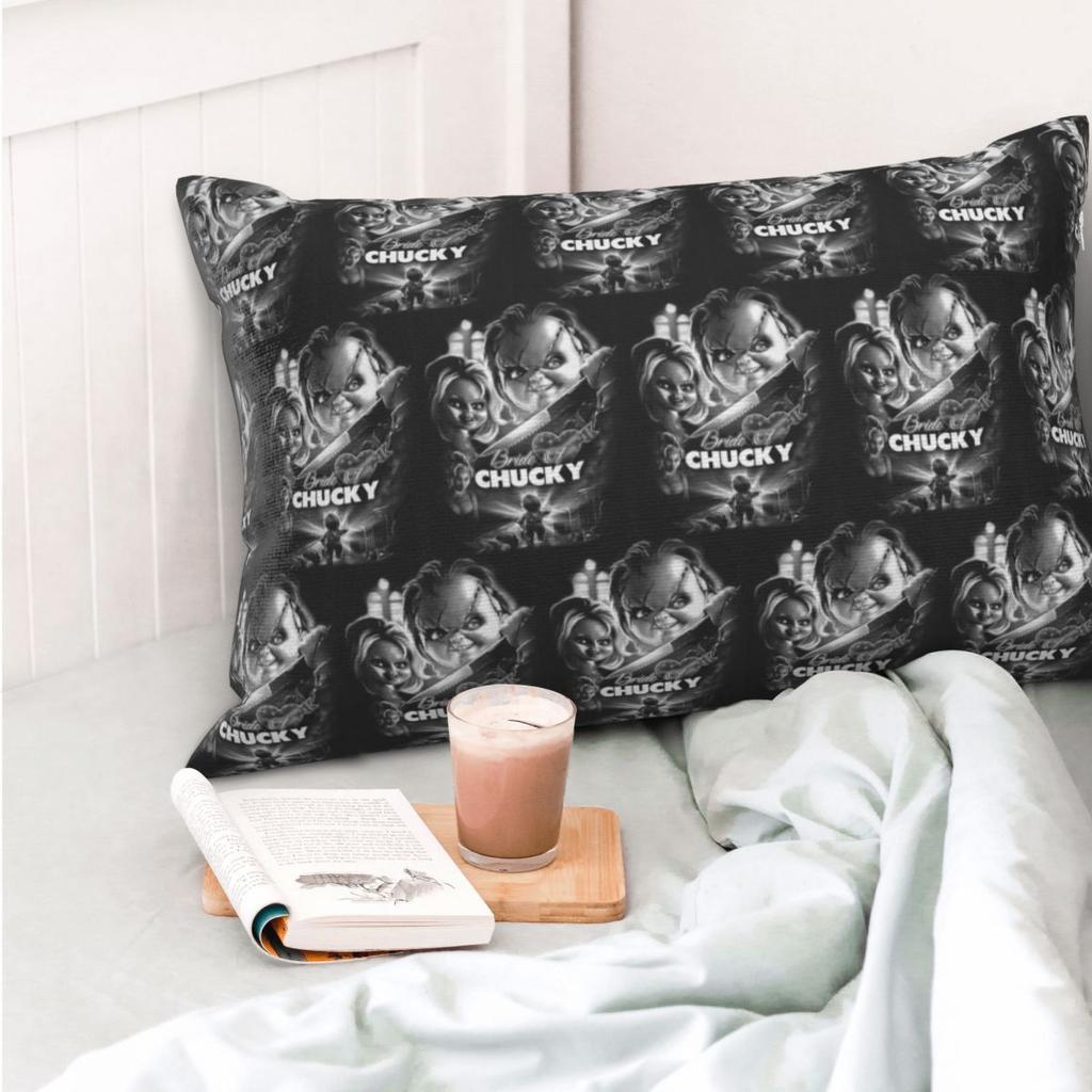 Bride Of Chucky Killer Doll Chucky Rectangle Pillowcase Cushion Cover Decorative Bedroom Bed Home Comfort Throw Pillow