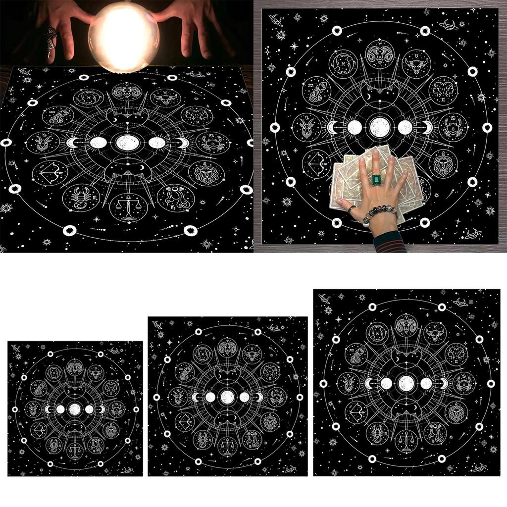 Square Flannelette Tarot Altar Cloth Board Game Pad Astrological Oracles Pad Table Cover Card Mat Divinations Tablecloth
