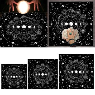 Telo Altare Tarot Quadrato in Flanella Tappetino per Giochi da Tavolo Tappetino per Oracoli Astrologici Copritavolo Tappetino per Carte Tovaglia per Divinazioni