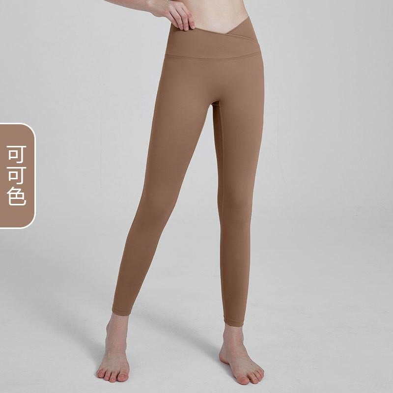 Womens Seamless High-Waisted Yoga Leggings With Tummy Control Butt Lift 80% Nylon 20% Spandex Stretchy Fitness Pants