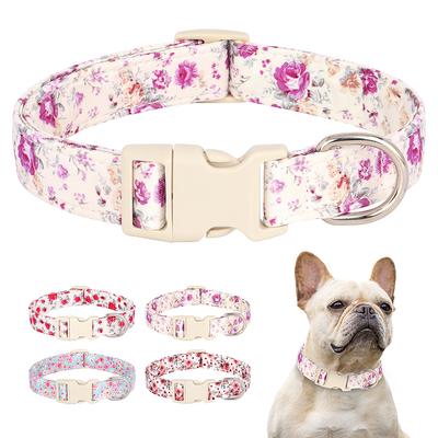 Ayarlanabilir Naylon Köpek Tasması Baskılı Köpekler Tasması Sevimli Chihuahua Bulldog Tasmaları Kolye Küçük Orta Büyük Köpekler İçin Evcil Hayvan Malzemeleri