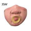 Home Celebration Accessories Latex Halloween Half Face Masque for Adults, Scary Horror Party Comfortable Cushion with Elastic Strap Cosplay, Carnival