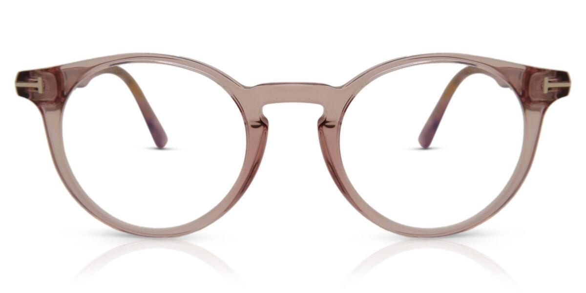 

Tom Ford Ft5557 B Blue Light Block 072 Unisex Eyeglasses Shiny Pink/48