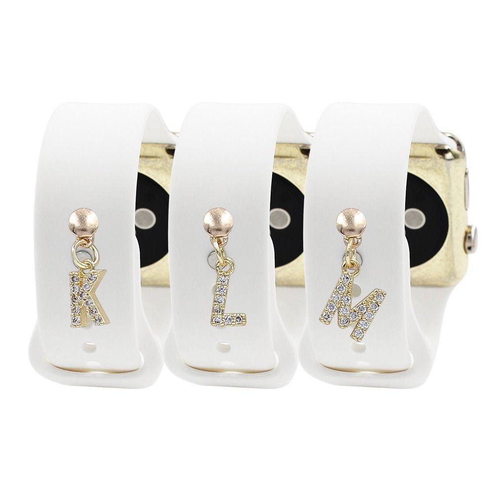 

для Apple Watch Band 26 Letters Watch Band Украшение для наручного ремня Подвески Декоративные аксессуары для ремешка