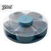 Multi-compartment Serving Tray Heart-Shaped Rotating Snack with 5 Compartments 360 Degrees Spinning Platter for Compartmented Fruits Nuts Dips