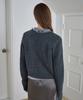 Symmetricpercent Lace 2-Way Cardigan / Charcoal