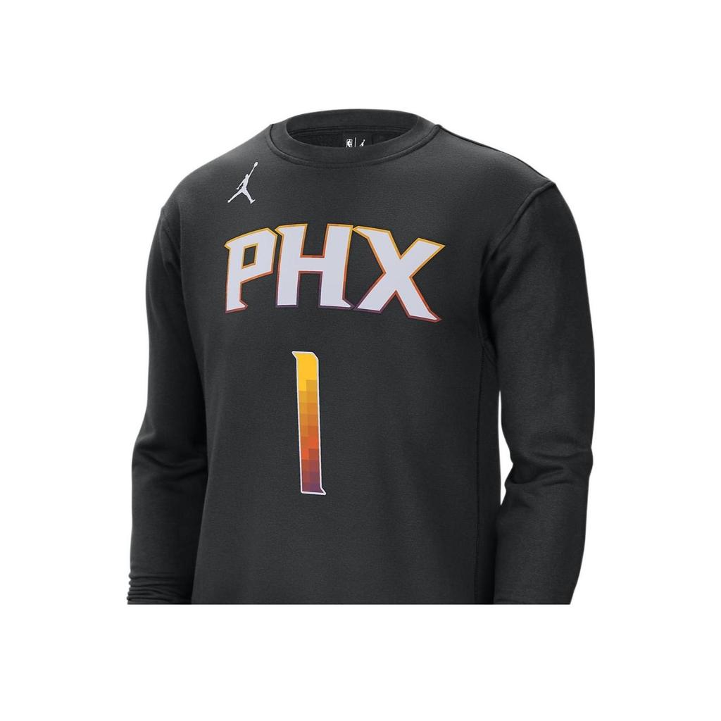 Jordan NBA Suns Devin Booker Courtside Statement Sweatshirt Black Men Streetwear DX7889-010