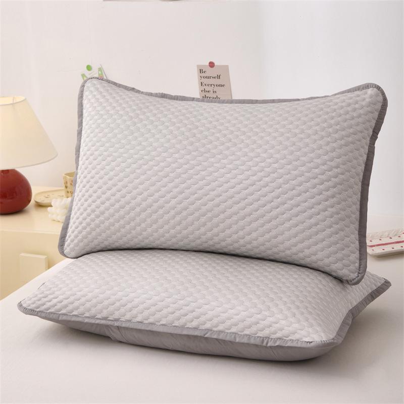 Gesteppter Schutzbezug für Kissen - Schützt vor Kopffett & Speichel, 48x74cm, Ideal für Hotels & B&Bs