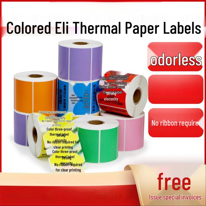 Round Helper Colorful Three-Proof Thermal Label Paper