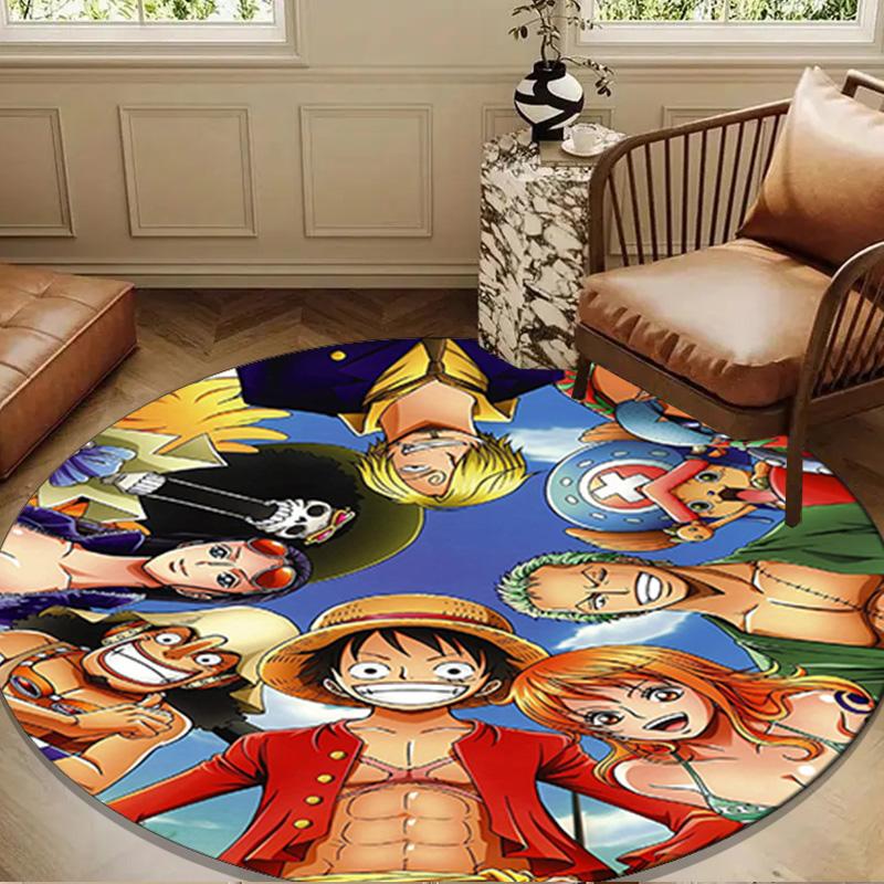 pirate Adventurous Journey Round Rug for Livingroom,Bedroom, Palyroom, Chair Rug, Area rug, Circle Carpet, Large Size Fan Christmas gift