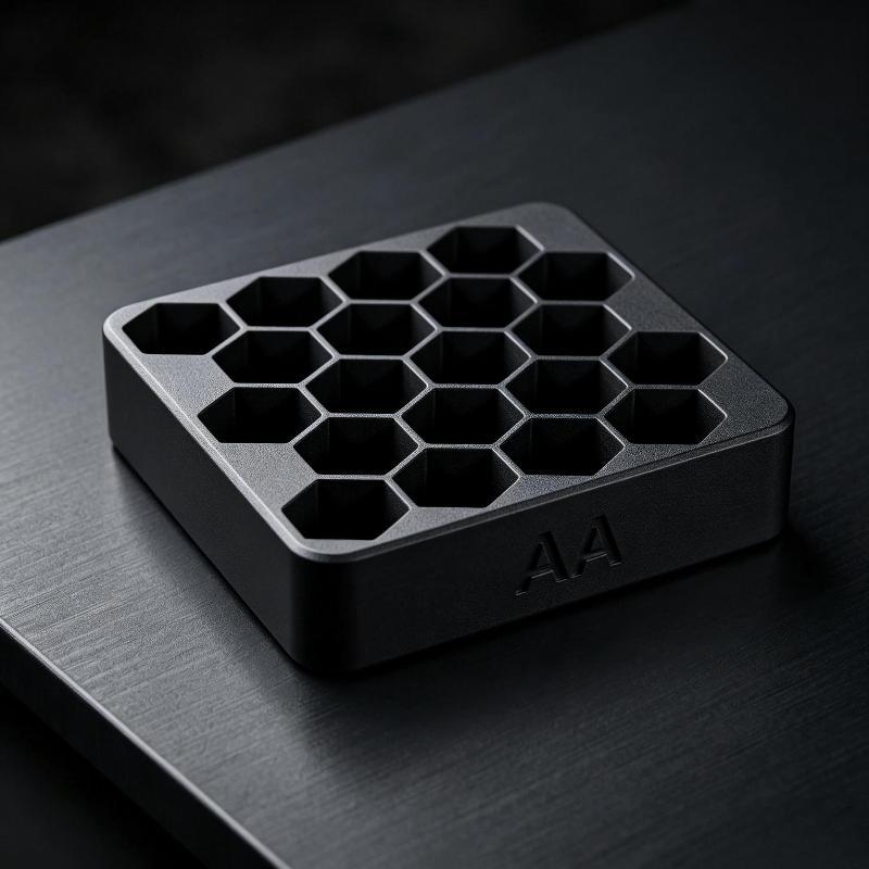 27 Slots Aa Aaa Battery Storage Box Honeycomb Battery Organizer Case Portable Dustproof Container With Protective Lid