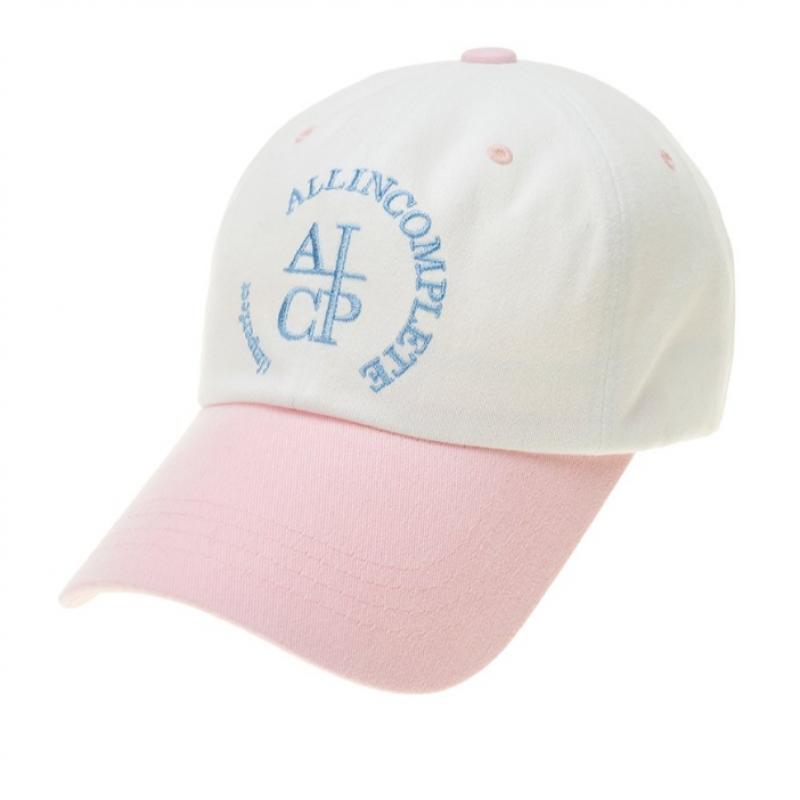 Allincomplete Round Logo Ballcap   White Block