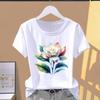(Asian Size) Graphic Tee T Clothing Letter Trend Cute Style Casual Fashion Print Female Casual Women's Top Short Sleeve T-shirt