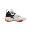 Li Ning Kids Basketball All City 8 Soft Comfortable Fashionable Versatile High-Top Basketball Shoes Kids sneaker Champagne-White YKBS114-15