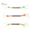Safe Kitten Teething Toy Mesh Tube Cat Toy, Interactive Chew Flexible with Linen Teaser Wand Wrap And Plush Balls, for Indoor Cats Boredom Relief