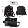 Sakura Japanese Cherry Blossom Insulated Lunch Bag with Shoulder Strap Portable Thermal Bento Tote Bag for Work Travel Picnic