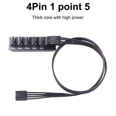 PWM Sıcaklık Kontrolü Fan Hub Uzatma Kablosu Anakart CPU 4 Pin Adaptör Kablosu bilgisayar kasası 4 Pin Güç Kablosu Konektörü