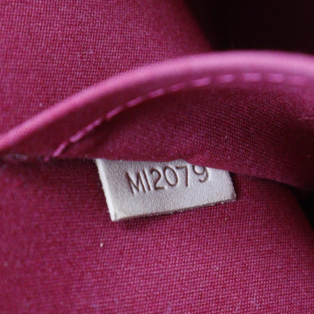 LOUIS VUITTON Alma GM Handbag M93596 Pomdamul Red Vernis Women Used