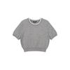 LAP Contrast Line Short Sleeve Slim Knit Ar1Kh360