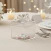 Candy Box Gift Container with Lid, Transparent Polypropylene, Clear And Compact