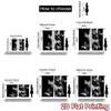 2D flat printing 2pcs Curtain Curtain Starry Night Butterflies Digital Printed Polyester Drapes Festive Curtains Use for Outdoor