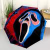 1pc Scream Mask Automatic Open/Close Umbrella Folding Umbrella, Portable Compact Travel Umbrella, Gift for Men & Women Y02