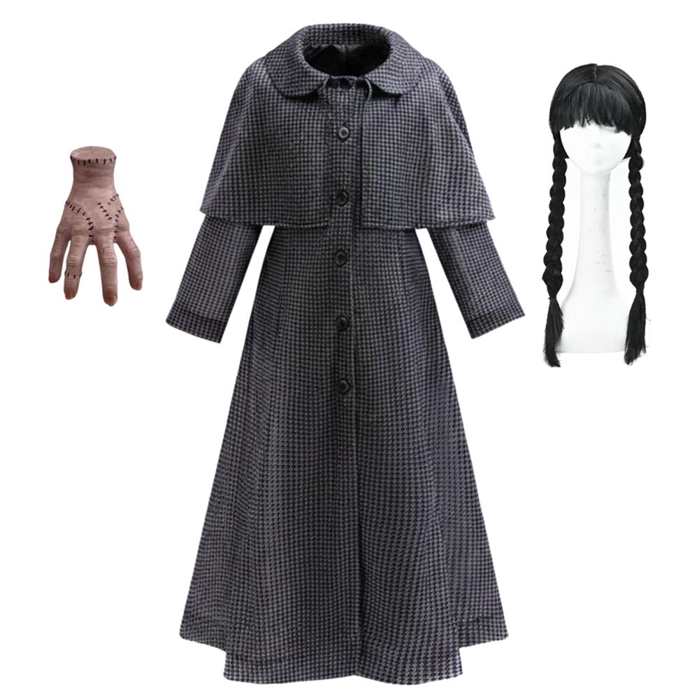 2026 Girls Role Play Coats Wedn Costume Dress Set Gothic Clothing Halloween Cosplay Party Dress Up Suit Girls Gift