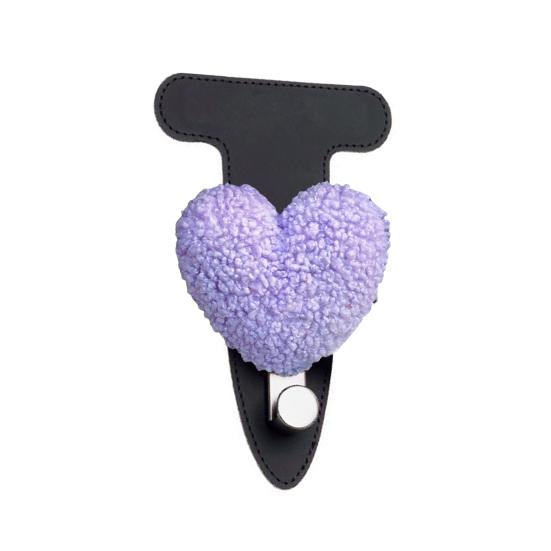 

Car Hook Heart Decor Faux Leather Heavy Duty Car Hook Hanging Bags Keys Clothes Sundries Auto Organizer Holder