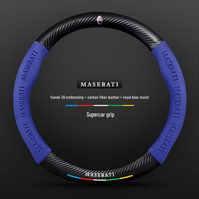 Maserati Presidente Levante Ghibli Leather Steering Wheel Cover