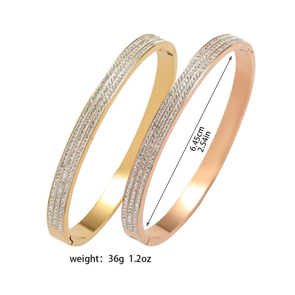 Women's Titanium Steel Bracelet, European & American Style – Trendy, Simple, and Fashionable Jewelry.