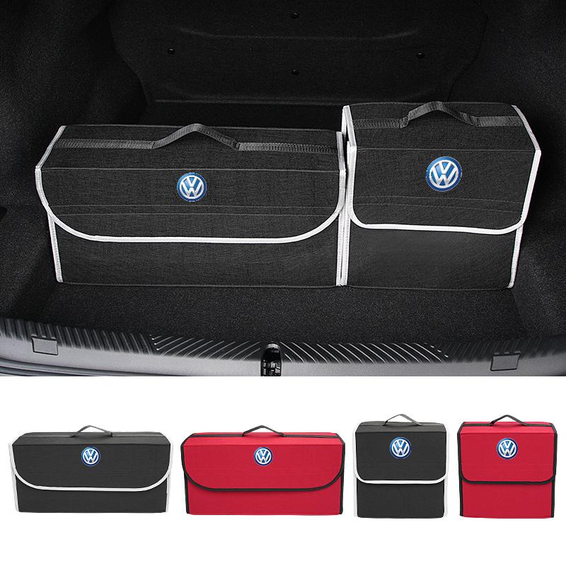 PET1 Car Trunk Felt Stowing Storage Tool Large Capacity Portable For VW GTI Polo Passat Scirocco Golf Tiguan Jetta T-ROC Touareg