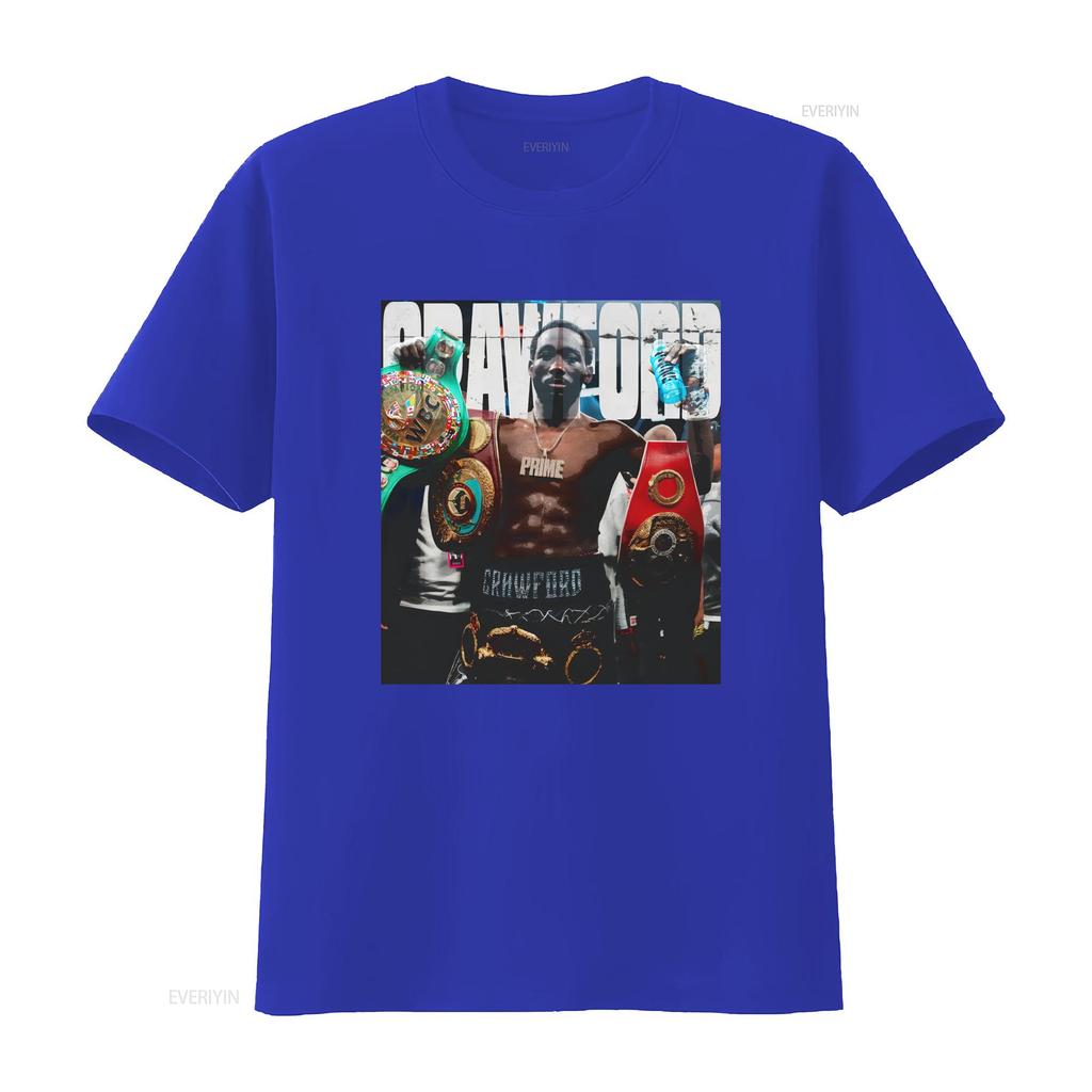Terrence Crawford Heavy Cotton T Shirt vintage Washed fashion Breathable Slightly Stretched Versatile graphic Soft Casual