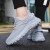 Spring New Fly-woven Trend Coconut Shoes Platform Dad Shoes Casual Running Breathable Versatile Lightweight Men's Shoes
