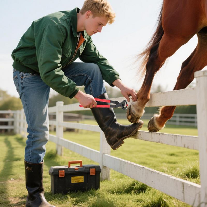 Ziegenhuftrimmer Rinderpflegescheren Ergonomisches Multifunktionales Nagelhandflächen-Set Für die Pferdepflege und das Scheren