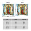 Pillow Cover Virgin Mary Cherubs Rose  Kawaii Pillow Case For Sofa Bedroom Home Decor Pillowcases