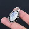 Daughters Day Sale 925 Silver Rainbow Moonstone Stone Elegant Pendant Jewelry