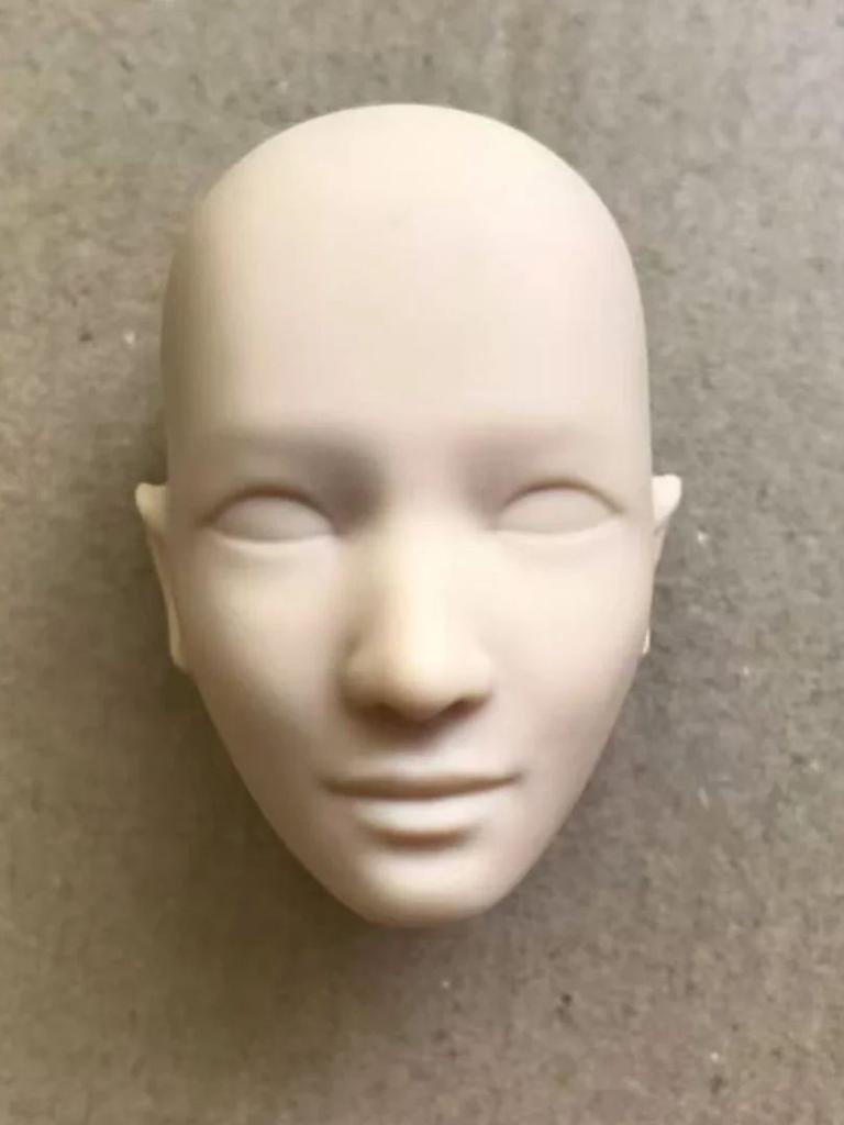 MENGF YUNYI 1/6 Чоловіча лялька Лисі голови з невеликими дефектами для DIY малювання, практики макіяжу, білі, рожеві, бежеві, частини ляльки солдата