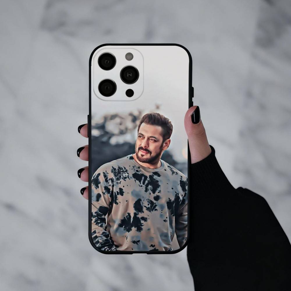 Indian Actor S-Salman K-Khan  Phone Case For iPhone 17pro,16,15,14,13,12,11 Plus,Pro Max,XS,Soft Silicone Black Cover