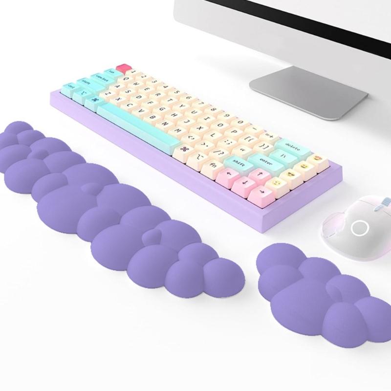 Cloud Wrist Rest for Computer Keypad Arm Wrist Rest Base Extended Rest Ergonomic Memory Foam for Keypad Mouse Typing