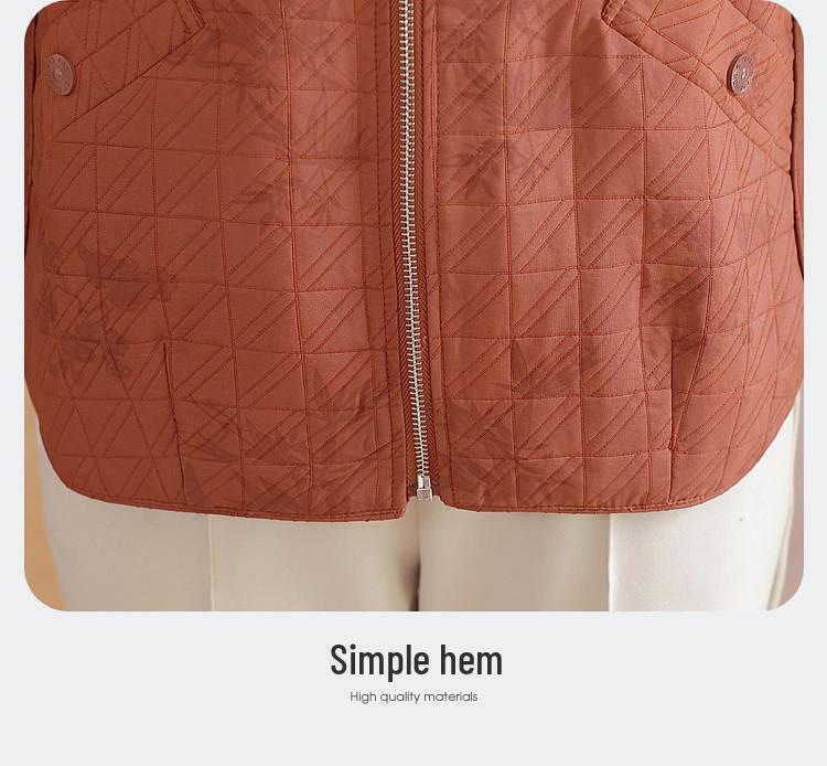 Stylish Spring Hooded Cardigan for Middle-Aged and Elderly Women: Short, Fashionable Outerwear for Spring and Autumn