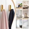 2 Pcs Folding Coat Hooks, Foldable Gold Wall Hooks for Bathroom Closet Space-Saving Foldable Hook Towel Hook Robe Hooks Wall Mounted for Hanging Coat