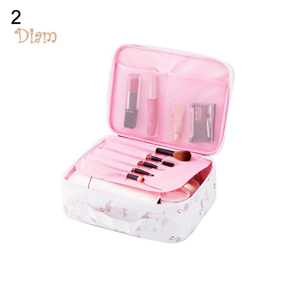 TOP-MART Travel Waterproof Flower Flamingo Cosmetic Bag Mini Wash Pouch Handbag Home Decor