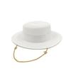 LOVE chain straw hat high-end men and women summer outdoor vacation beach sun hat Panama straw hat