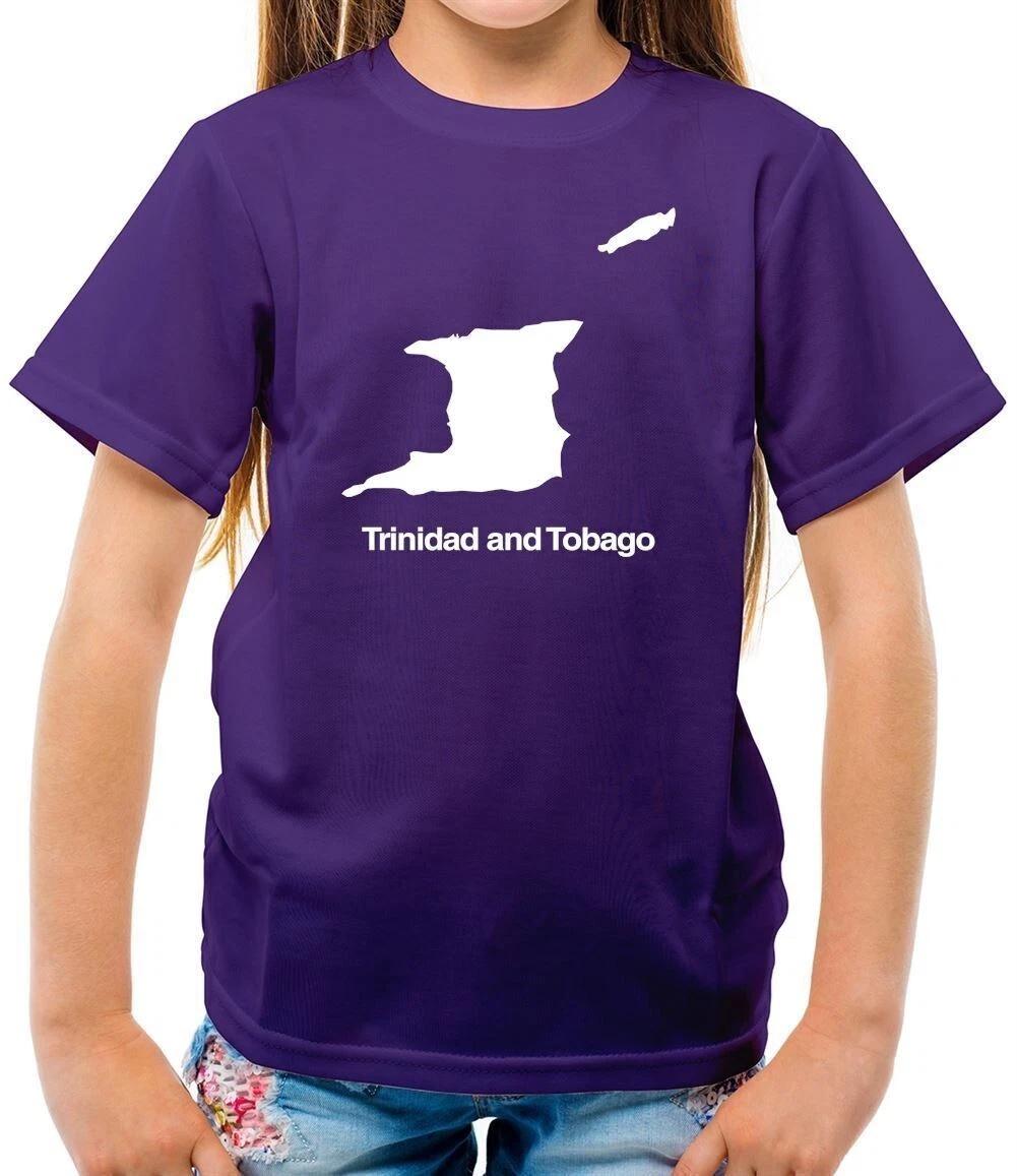 Trinidad and Tobago Silhouette - Kids T-Shirt - Port of Spain Caribbean Flag 120