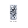 Elegant Pack of 24 Plastic Christmas Ornament Balls Shiny Matte Glitter