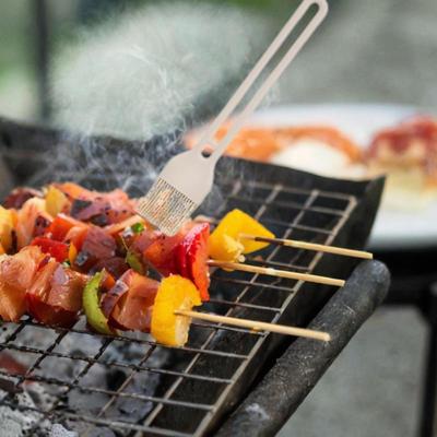 Cepillo para Parrilla de Exterior, Limpieza Agarre Cómodo Resistente Eficiente Silicona